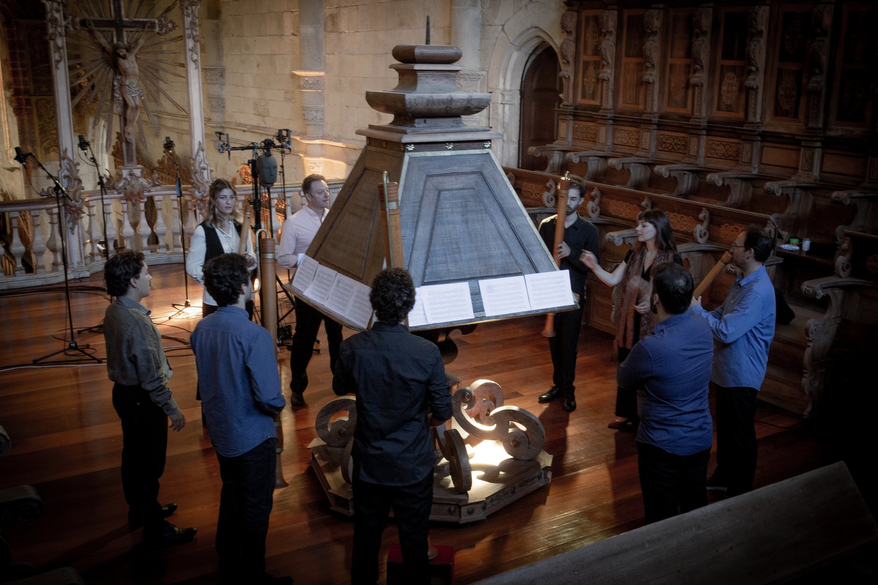 Rehearsal at the Renaissance organ